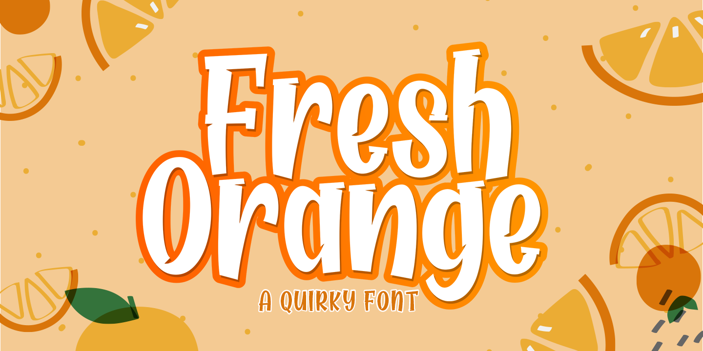 Пример шрифта Fresh Orange #1